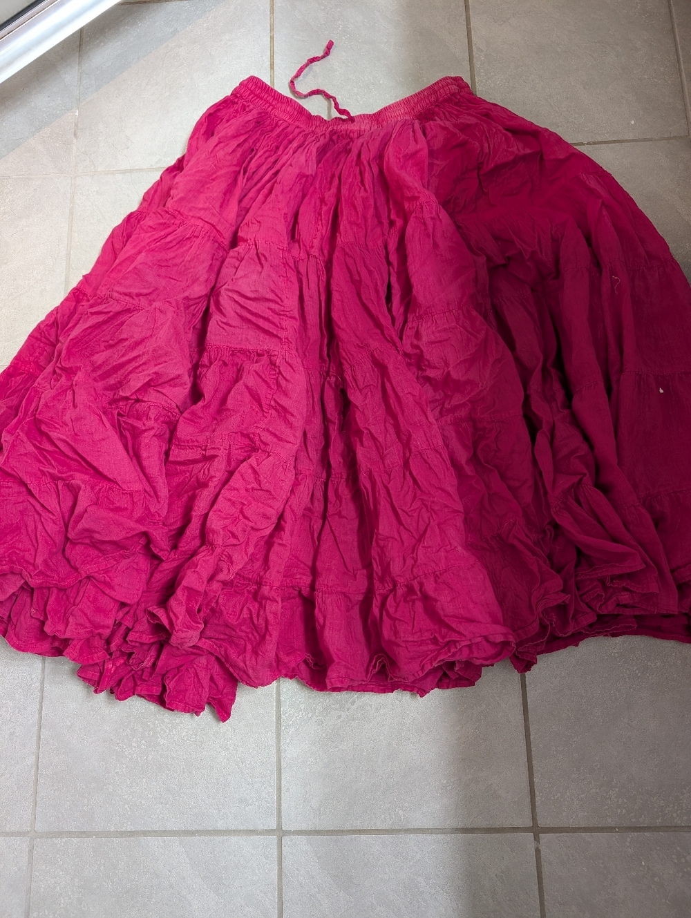 Women’s 100% Cotton 25 Yard Tiered Broomstick Skirt